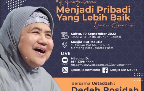 Yuk Hadiri Pengajian Bersama Mamah Dedeh di Masjid Cut Meutia