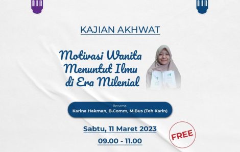 RICMA akan Selenggarakan Kajian Akhwat, Yuk Hadir!