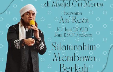 Mengaji Bersama Aa’ Reza di Masjid Cut Meutia, Ini Waktunya