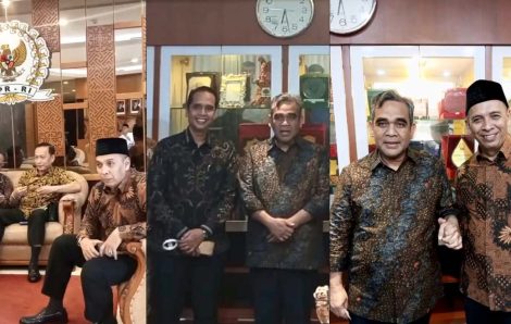 Pengurus Yayasan Masjid Cut Meutia Silaturahmi ke Anggota DPR, Ahmad Muzani