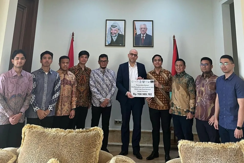Peduli Gaza, RICMA Serahkan Bantuan ke Kedutaan Palestina